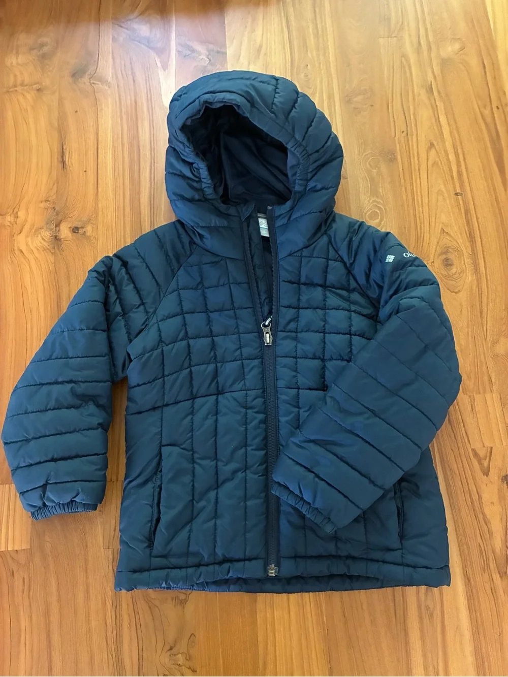 Columbia Kids Navy Hooded Quilted Puffer Jacket size XXS